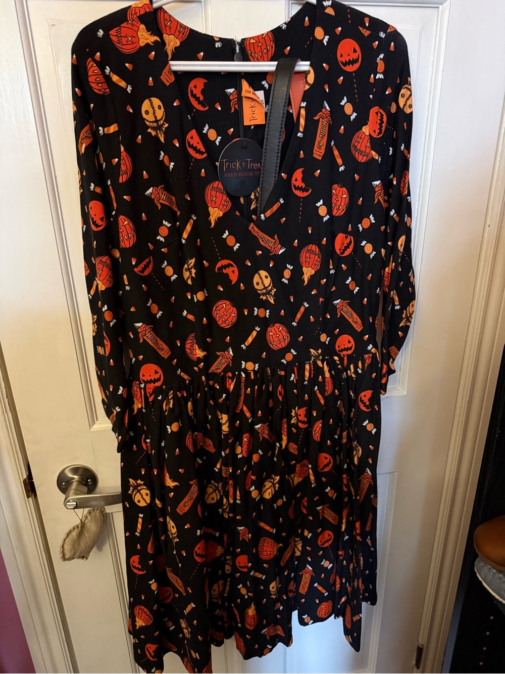 Vixen by Micheline Pitt Trick R Treat Halloween Swing Dress size 2XL